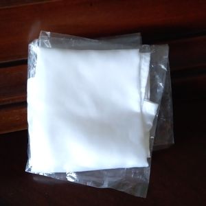 3 for $10: Silk white pocket square NWT